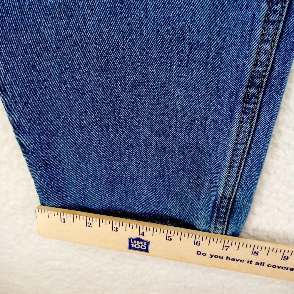 Levis 516 Jeans Mens 32x30 Slim Straight‎ Cotton Denim Medium Wash